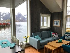 Eliassen Rorbuer cabin inside view