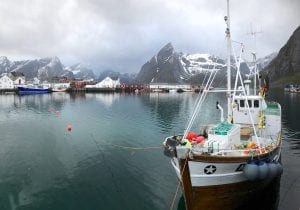 Eliassen Lofoten boat on water