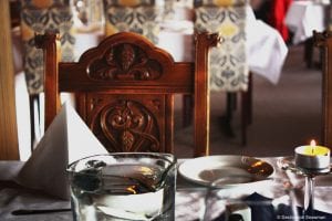 Rundhaug Gjestegard dining table serviette glass