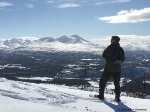 snowshoe mountain view snow norway