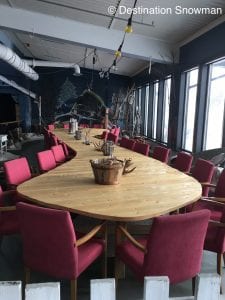 Basecamp Snowman table