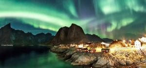 Hamnøy Northern Lights Aurora Borealis Lofoten Islands