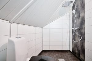 Bathroom in the Aurora Cabin Rovaniemi Lapland